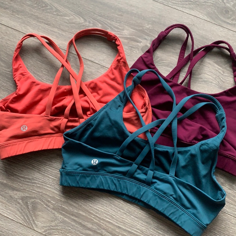 lululemon energy bra bundle / size 8